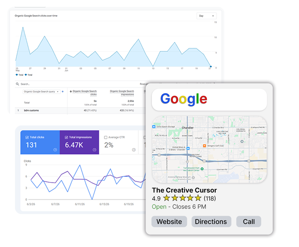 SEO dashboard